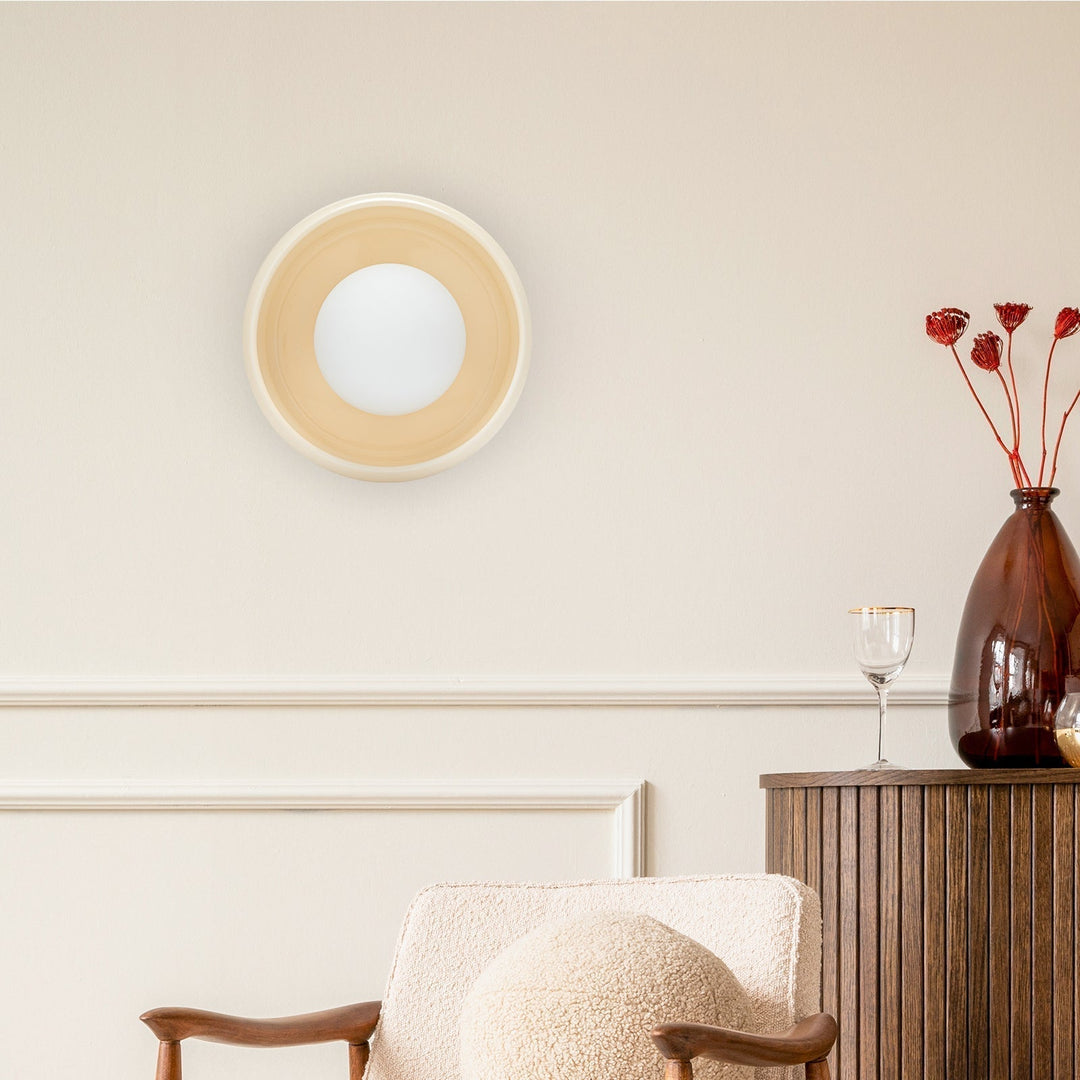 Ronde Keramische Wandlamp – Circo
