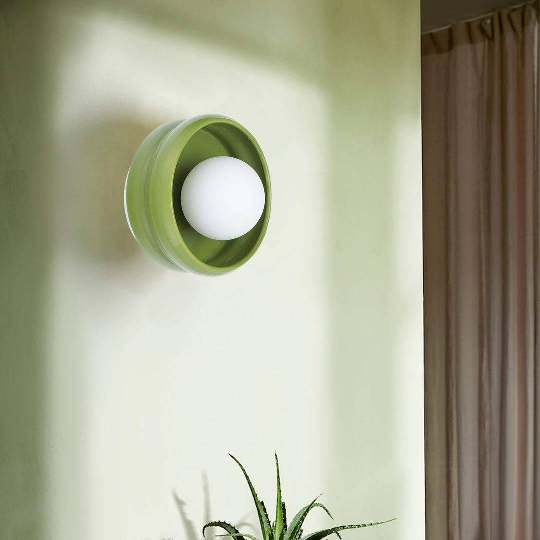 Ronde Keramische Wandlamp – Circo