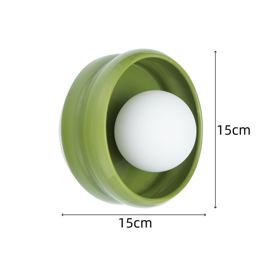 Ronde Keramische Wandlamp – Circo
