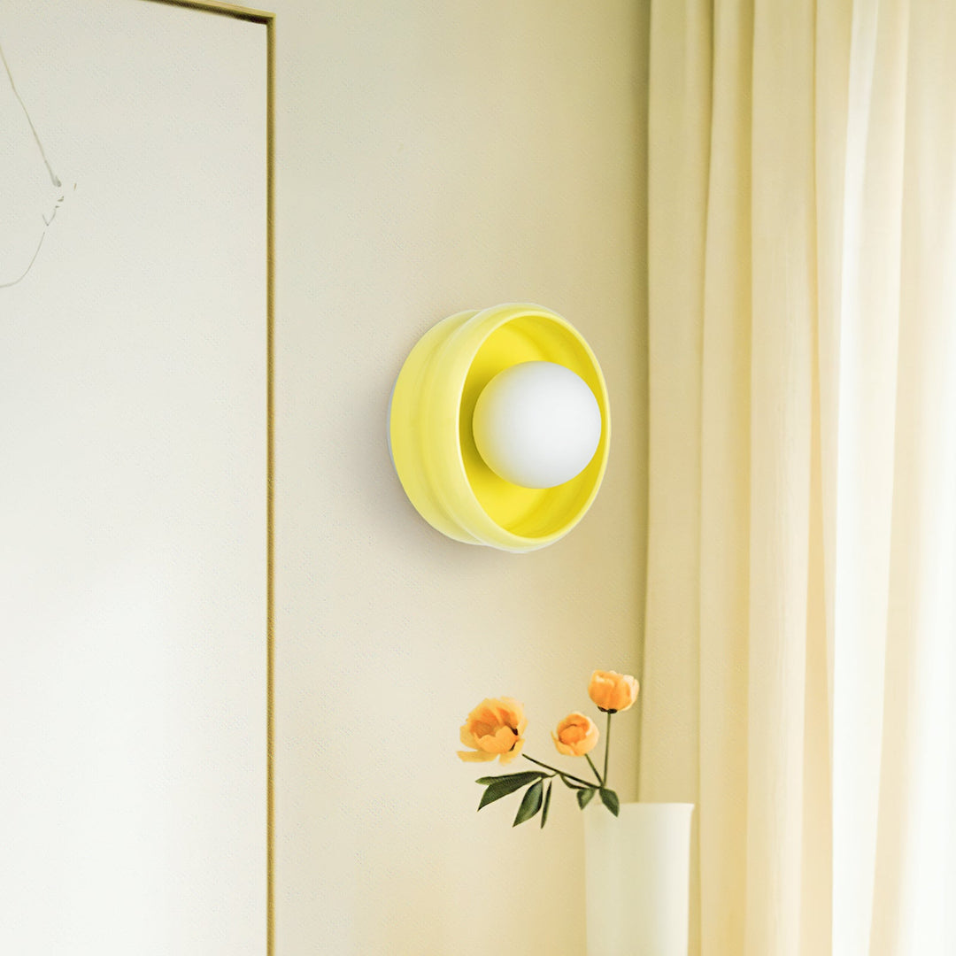 Ronde Keramische Wandlamp – Circo