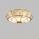 Ronde Textuur Glas Plafondlamp – Tijdloze Elegantie met Zachte Verlichting