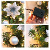 Luminarae | Kerstguirlande 2,7 m | Met LED-verlichting & dennen takken | Voor haard, trapleuning & deurdecoratie | 5 Kleuren