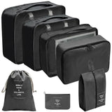 PackWunder Reisorganizerset 7/8/9/10-delig | Vouwbare koffer-organizer | Voor kleding, schoenen & accessoires