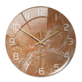 Stijlvolle Wandklok met Marmerstructuur – MarbleTime