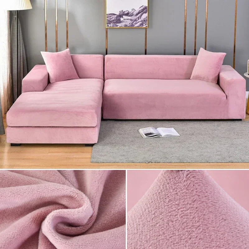 Stretch Velours Sofabekleding met luxe afwerking – Sofina