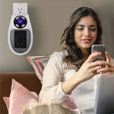 ThermoEase 350W Compact Verwarmingsapparaat | Wandcontactdoosverwarming met afstandsbediening | LED-display & Timer | 180° Draaistekker