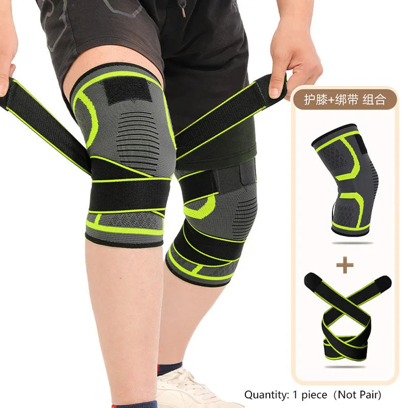 Kniebeschermer Nylon Sportbrace Compressie | Kniebrace | Knie Ondersteuning voor Fitness, Hardlopen & Sport