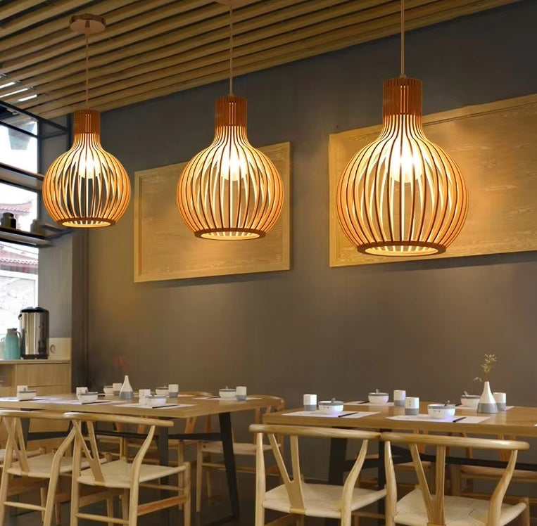 Natura Orb Hanglamp – Organisch Houten Design voor Gezellige Interieurs