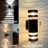 LumiBloc LED Buitenwandlamp | Up & Down Effect | E27 Fitting | IP65 Waterdicht | Modern Design voor Tuin & Balkon
