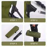 TREKASE Camping Klapstoel | Ultralicht & weerbestendig | Aluminiumframe | Gevoerd voor extra comfort | Snel op te zetten
