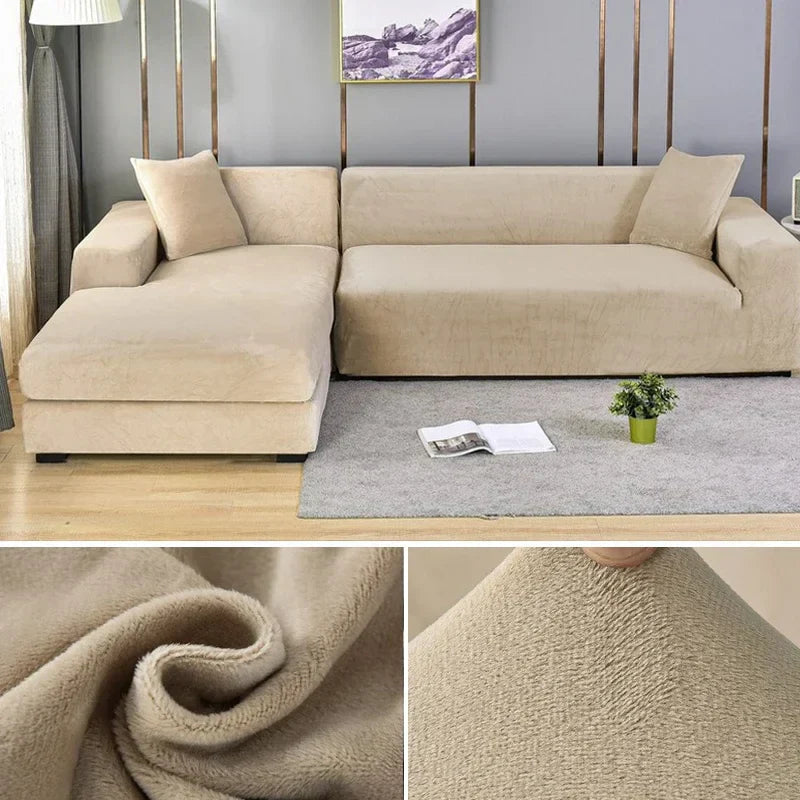 Stretch Velours Sofabekleding met luxe afwerking – Sofina