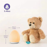 Lumiboo Nachtlampje | RGB & Warmwit | Touch-bediening | 100u Accu | 12 × 10 cm | Baby- & Kinderkamer