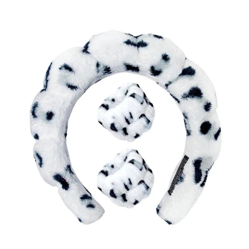 Plüsch Spa Hoofdband & Polsband Set - Fluffiea