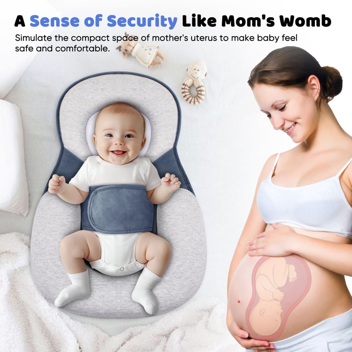 Nap Baby Kussen – Ergonomisch Kussen voor Veilige Babyslaap