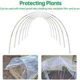 Plantura FlexGrow Tuinboogset van glasvezel | DIY Planten tunnel voor verhoogde bedden & vroege teelt | Roestvrij & Herbruikbaar | Inclusief verbindingsstukken