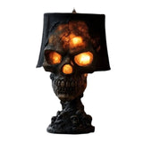 Gotische Tafel lamp SkullFire | Halloween schedel decoratie | LED Ambient Light | 20 x 11 x 11 cm