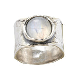Maansteenring in Zilver – Luna
