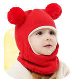 Teddy Gebreide Kinder Muts – Warme Bescherming met Speelse Oortjes