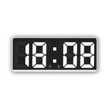 Moderne Elektronische Spiegelwekker met LED-display, Alarmfunctie en Temperatuurweergave – Stijlvol Digitale Klok voor Slaapkamer en Kantoor