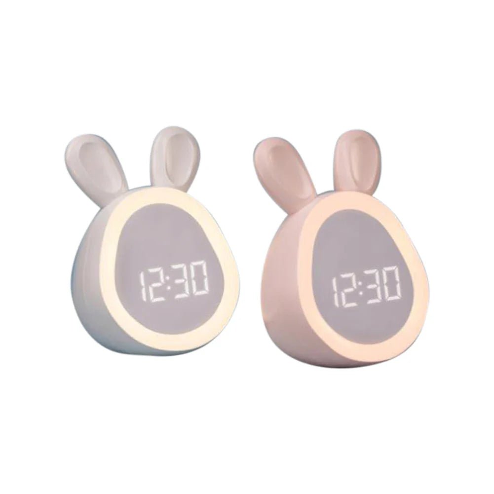 Kinderwekker in Konijnenvorm met LED Nachtlicht - BunniGlow