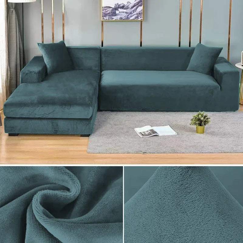Stretch Velours Sofabekleding met luxe afwerking – Sofina