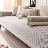 NATURWEFT – Antislip Katoen-Linnen Sofa Dekbedovertrek voor Alle Seizoenen