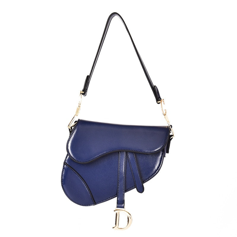 Sandsberg - luxe dames schoudertas - exclusieve PU - leren zadeltas
