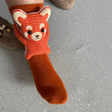 HUGFOOT – Knusse Huissokken met Schattige 3D-Dieraccent en Veilige Antislipzool