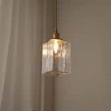 Vintage hanglampen van glas met messing afwerking