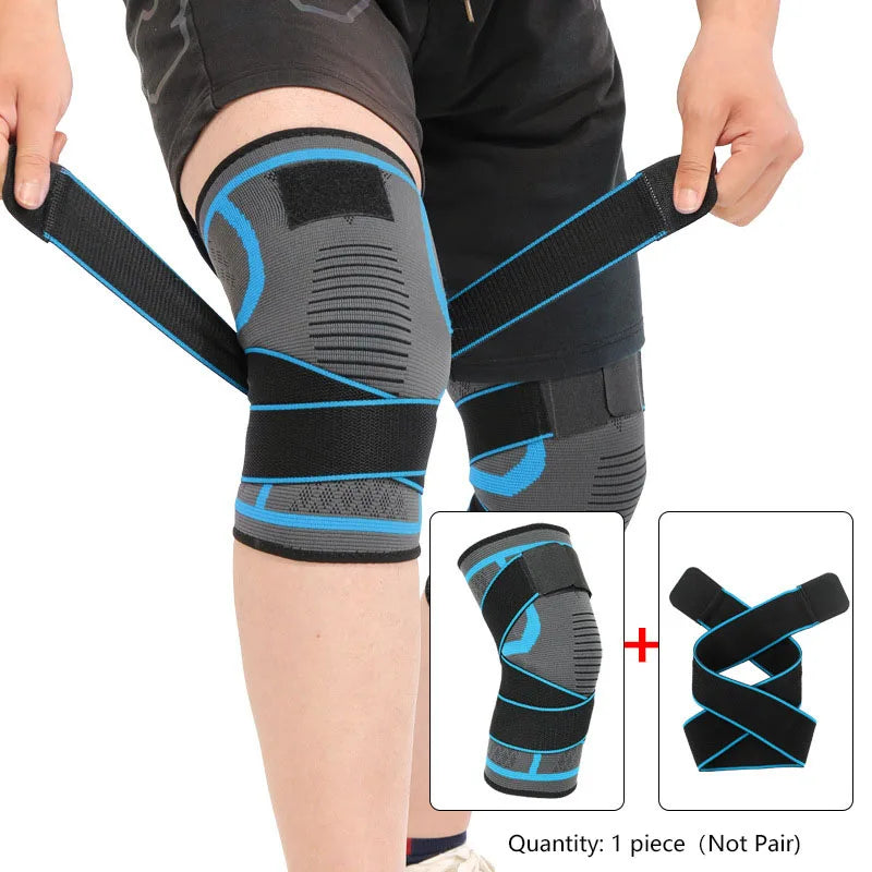 Kniebeschermer Nylon Sportbrace Compressie | Kniebrace | Knie Ondersteuning voor Fitness, Hardlopen & Sport