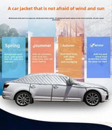 AutoProtect 4Season | Autohoes Halfgarage | Waterdicht & Hittebestendig | Vorst-, Zon- & Hagelschadebescherming | Jaarlijkse hoes