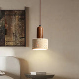 Hanglamp van natuurlijk steen en hout – moderne plafondlamp voor de keuken of eetkamer