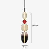 Hanglamp van gekandificeerd glas
