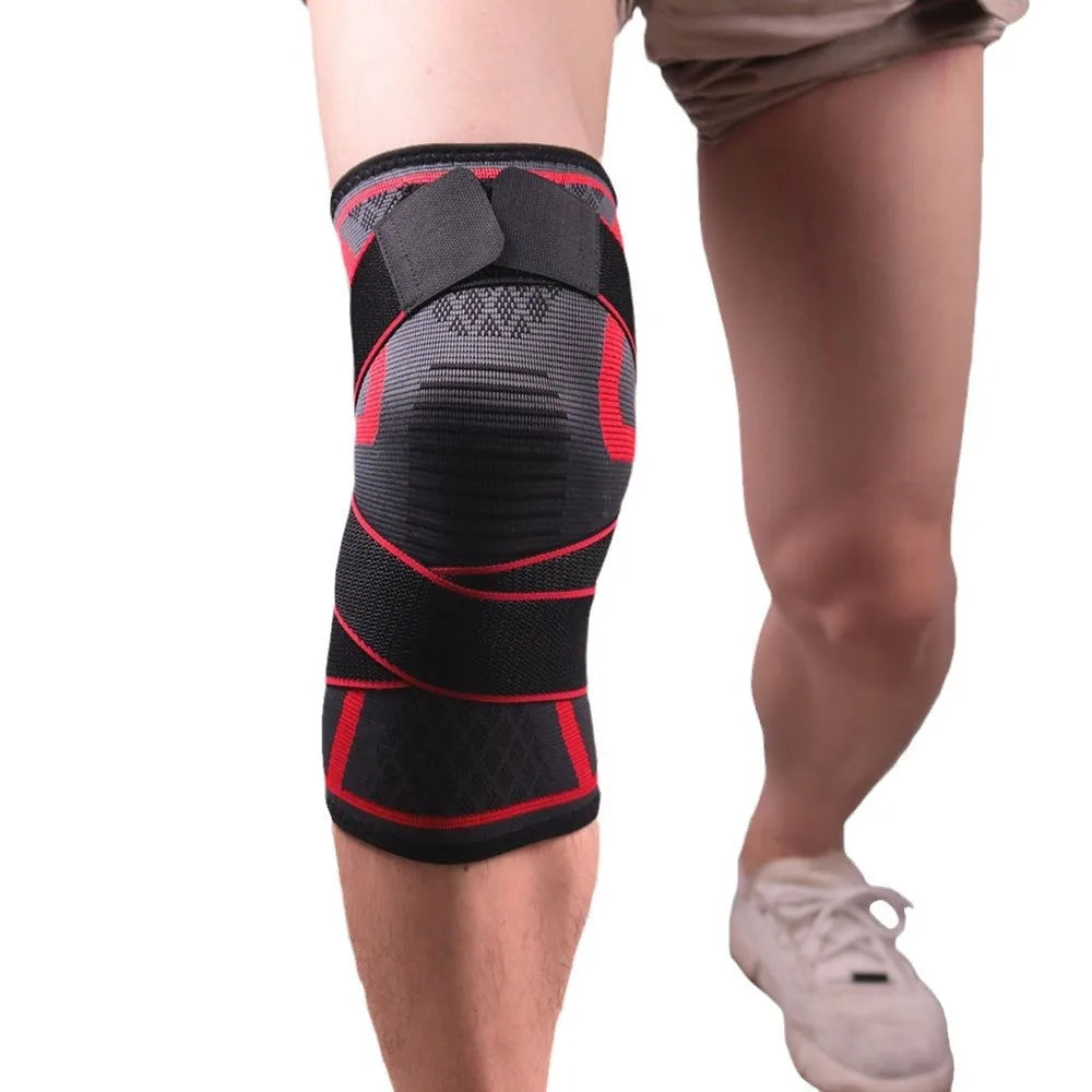 Kniebeschermer Nylon Sportbrace Compressie | Kniebrace | Knie Ondersteuning voor Fitness, Hardlopen & Sport