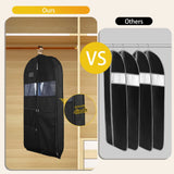 ReiseKleider Kledingzak voor Reizen | Dubbelzijdige Rits & XXL-Tassen | Ademend & Transparant | 43 Inch Hangende Kostuum Organizer