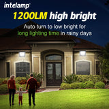 Zonne-LED Veiligheidsstraaler LumiSecure Duo | 2er-Set | 1200LM Superhelder | IP65 Waterdicht | Tuin, Hof & Terras