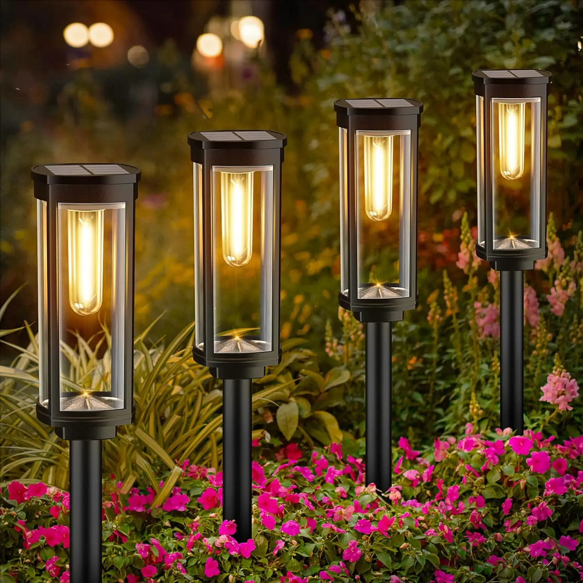 EcoGlow Solar Lantern – Weerbestendige Buitenverlichting met Warm LED Licht