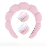 Plüsch Spa Hoofdband & Polsband Set - Fluffiea