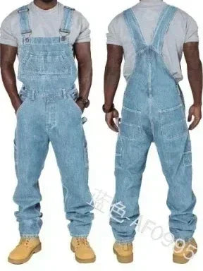Heren Rechte Denim Overall | Moderne Werkkleding Look - Kelim