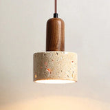 Hanglamp van natuurlijk steen en hout – moderne plafondlamp voor de keuken of eetkamer