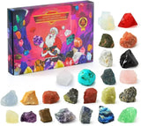 CRYSTALGEMS – Magische Edelsteen Adventskalender met 24 Natuurlijke Kristallen
