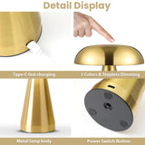 LumoShroom Tafellamp | Retro Paddenstoel-Design | LED & Dimbaar | Oplaadbaar
