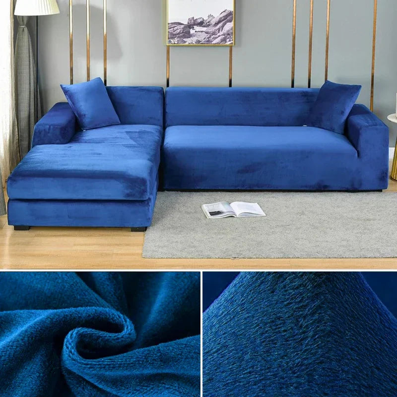 Stretch Velours Sofabekleding met luxe afwerking – Sofina