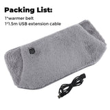 ThermaBelt Pro | Elektrische verwarmingsgordel met grafiettechnologie | 3-niveau temperatuurregeling | Hand- & tailleverwarmers van kristalvelours | USB-aansluiting