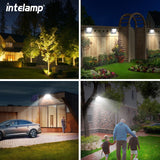 Zonne-LED Veiligheidsstraaler LumiSecure Duo | 2er-Set | 1200LM Superhelder | IP65 Waterdicht | Tuin, Hof & Terras