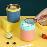 ThermoMea Thermobehälter RVS | 530 ml / 710 ml | Geïsoleerde Soep- & Lunchbeker | Lekvrij & Duurzaam