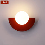 Moderne LED wandlamp in geometrische halve cirkel stijl