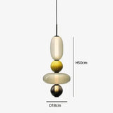 Hanglamp van gekandificeerd glas