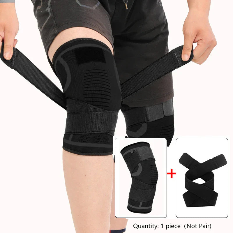 Kniebeschermer Nylon Sportbrace Compressie | Kniebrace | Knie Ondersteuning voor Fitness, Hardlopen & Sport