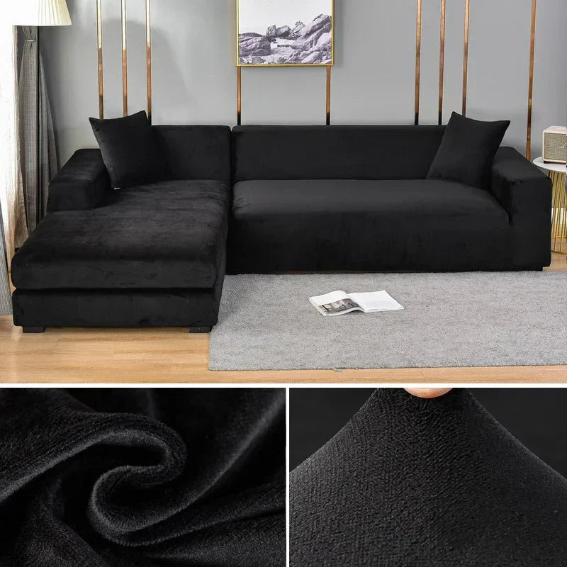 Stretch Velours Sofabekleding met luxe afwerking – Sofina